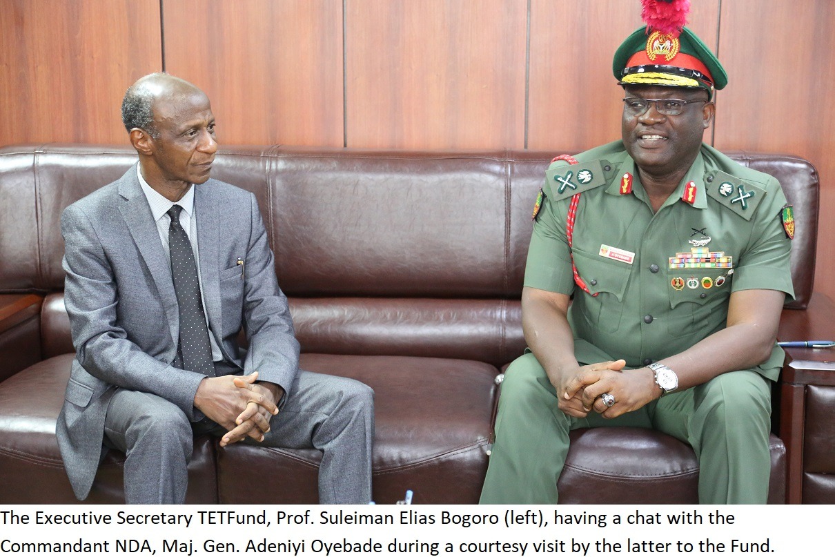 Commandant NDA and COMPODET visits TETFund