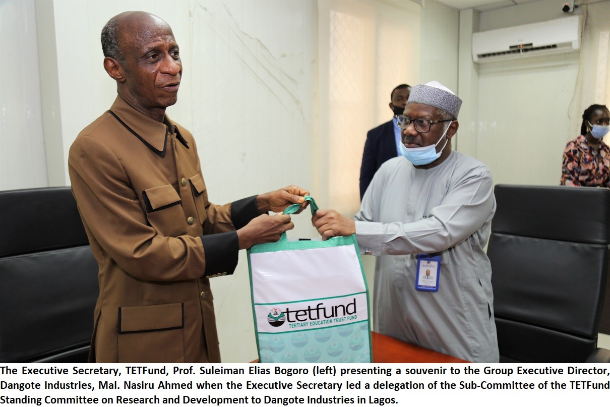 TETFUND RESEARCH COMMITTEE'S VISIT TO SEPLAT PETROLEUM AND DANGOTE INDUSTRIES